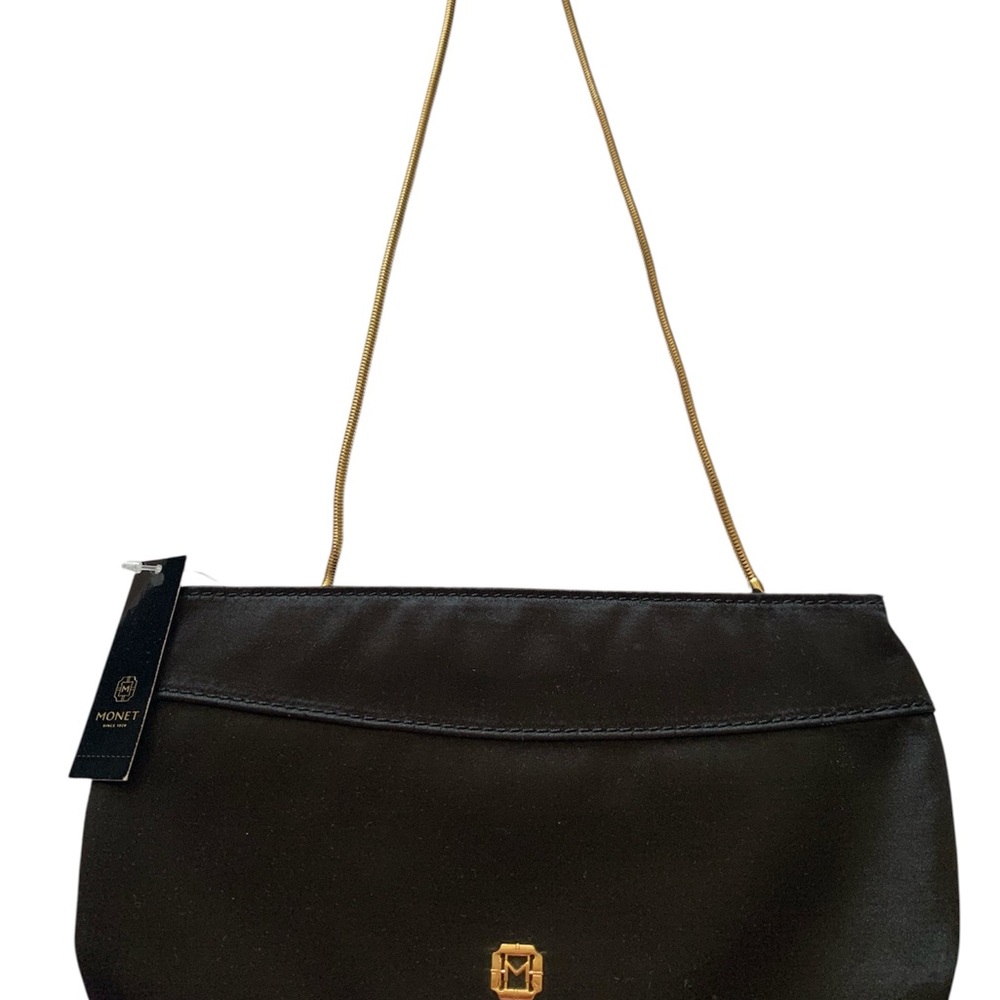 Monet Black Clutch with Sophisticated Design